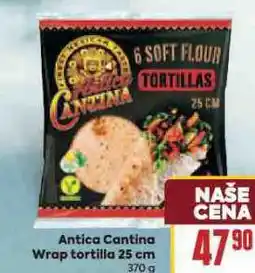 Billa Antica cantina wrap tortilla 25 cm nabídka