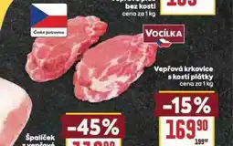 Billa Vepřová krkovice s kostí plátky nabídka