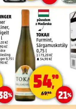 Penny Market Tokaji sárgamuskotály nabídka