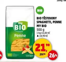 Penny Market Bio těstoviny penne nabídka