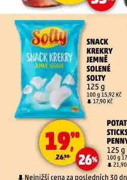 Penny Market Snack krekry solty nabídka