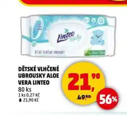 Penny Market Linteo baby dětské vlhčené ubrousky nabídka