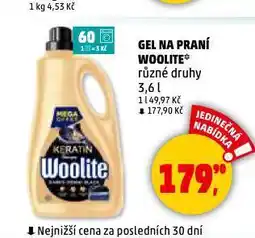 Penny Market Woolite prací gel nabídka