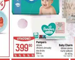 Globus Pampers dětské vlhčené ubrousky nabídka