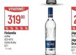 Globus Filandia vodka nabídka