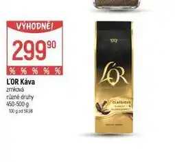 Globus L´or káva zrnková nabídka