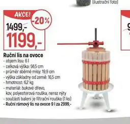 Globus Ruční lis na ovoce nabídka
