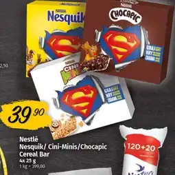 COOP TIP Nesquik/ Cini-Minis/Chocapic Cereal Bar nabídka