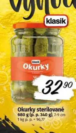 COOP TIP Okurky sterilované nabídka