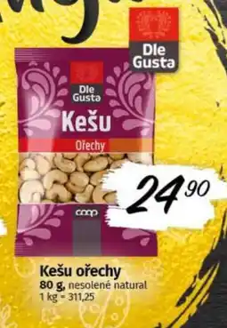 COOP TIP Kešu ořechy nabídka