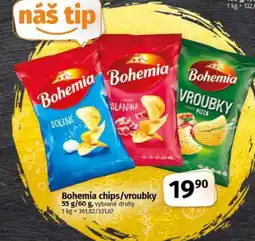COOP TIP Bohemia chips/vroubky nabídka