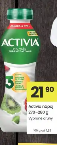 Kubík potraviny Activia nápoj nabídka