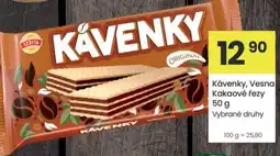 Kubík potraviny Kávenky, Vesna Kakaové řezy nabídka
