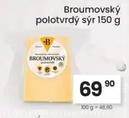 Kubík potraviny Broumovský polotvrdý sýr nabídka