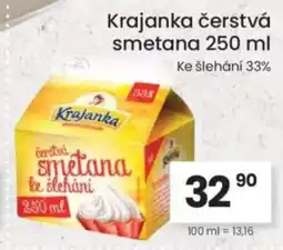 Kubík potraviny Krajanka čerstvá smetana nabídka