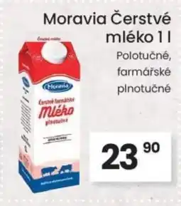 Kubík potraviny Moravia Čerstvé mléko nabídka