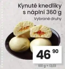 Kubík potraviny Kynuté knedlíky s náplní nabídka