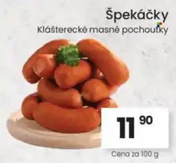 Kubík potraviny Špekáčky nabídka
