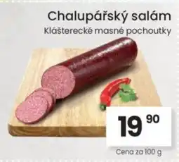 Kubík potraviny Chalupářský salám nabídka