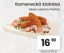 Kubík potraviny Kamenecká klobása nabídka