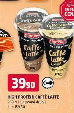 Terno High Protein caffé latte 250 g, vybrané druhy nabídka