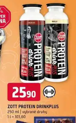 Terno Zott protein drinkplus 250 ml vybrané druhy nabídka