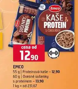 Terno Emco 55 g Proteinová kaše 60 g Ovesné sušenky s proteinem nabídka