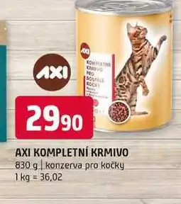Terno AXI KOMPLETNÍ KRMIVO 830 g konzerva pro kočky nabídka