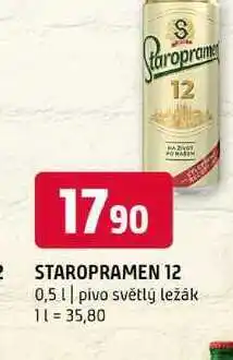 Terno STAROPRAMEN 12 0,5l pivo světlý ležák nabídka