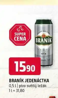 Terno Braník Jedenáctka pivo ležák 0,5l nabídka
