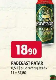 Terno RADEGAST RATAR 0,5l pivo světlý ležák nabídka