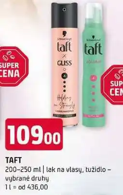 Terno TAFT 200-250 ml lak na vlasy, tužidlo vybrané druhy nabídka