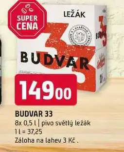 Terno Budweiser Budvar B:Original Pivo světlý ležák 8 x 0,5l nabídka