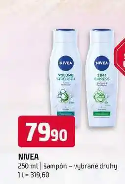 Terno NIVEA 250 ml šampón vybrané druhy nabídka