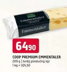 Terno COOP PREMIUM EMMENTALER 200 g tvrdý plnotučný sýr nabídka