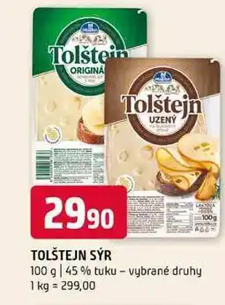 Terno Tolštejn sýr 100 g 45% tuku vybrané druhy nabídka