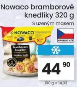 Kubík potraviny NOWACO bramborové knedlíky nabídka