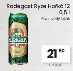 Kubík potraviny Radegast Ryze Hořká 12 nabídka