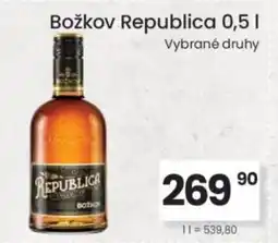 Kubík potraviny Božkov Republica nabídka