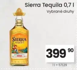 Kubík potraviny Sierra Tequila nabídka