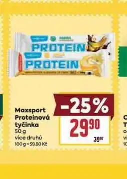 Billa Maxsport proteinová tyčinka nabídka