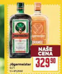 Billa Jägermeister / jägermeister orange nabídka