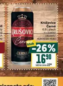 Billa Pivo krušovice černé nabídka