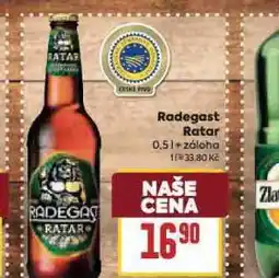 Billa Pivo radegast ratar nabídka
