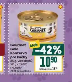 Billa Gourmet gold konzerva poro kočky nabídka