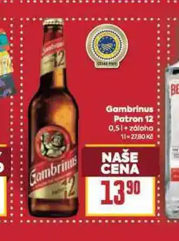 Billa Pivo gambrinus patron 12 nabídka