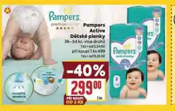 Billa Pampers dětské plenky nabídka