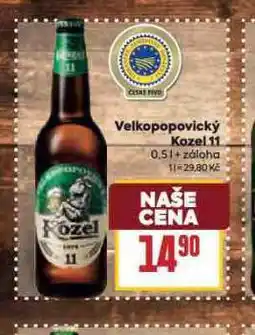 Billa Pivo velkopopovický kozel 11 nabídka