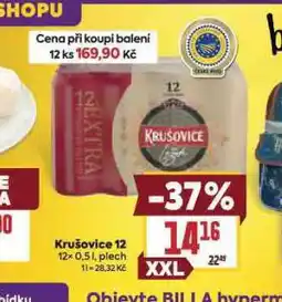 Billa Pivo krušovice 12 královský ležák nabídka