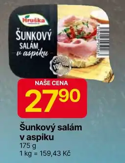 Hruška Šunkový salám v aspiku nabídka
